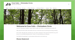 Desktop Screenshot of crowcalls-chickadeescircle.com
