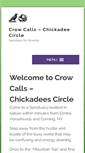 Mobile Screenshot of crowcalls-chickadeescircle.com