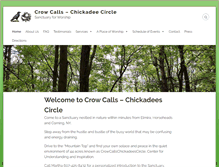 Tablet Screenshot of crowcalls-chickadeescircle.com